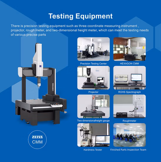 Hvs OEM ODM 5 AXIS Latón Acero inoxidable Torneado Piezas de mecanizado CNC personalizadas de repuesto PTFE